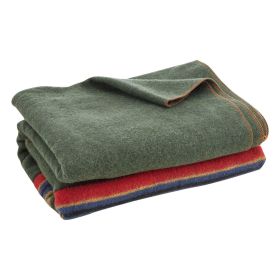 Wool Camping Blanket, Large Warm Stadium Blanket, Waterproof & Windproof, Flame Retardant, Great for Outdoors, Picnics, Hiking, Sports Events, Tr (Color: Multi-color, material: Wool Blend)